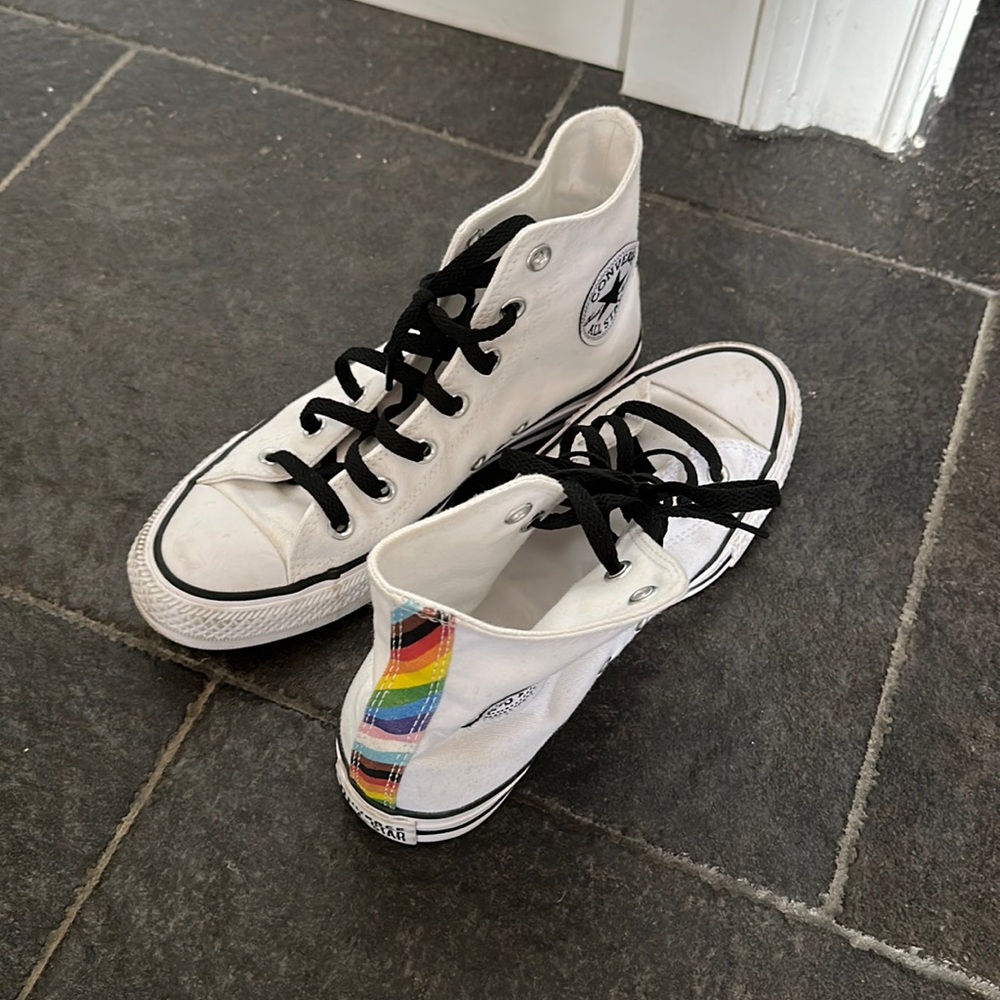 Rainbow pride converse!